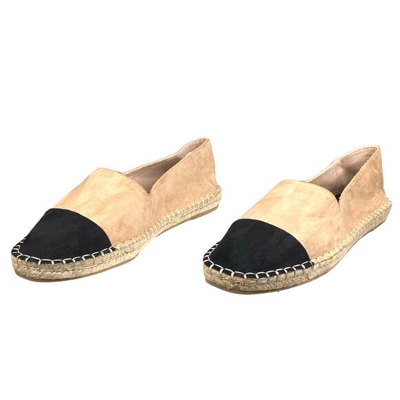 Zara Women's Esparto Black Tan Slip On Espadrilles Size 40 US 9 - Picture 6 of 11